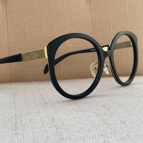 Eye buy Direct Women Eyeglasses/Sunglasses Frame Black/Gold Tone 56[]20 150 - Picture 1 of 12
